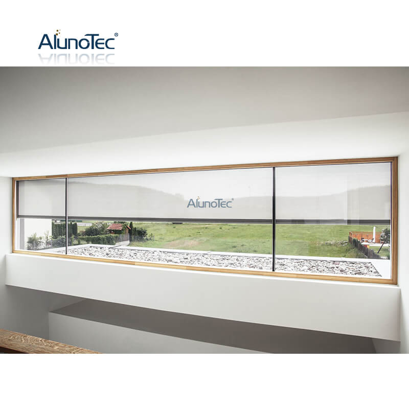 AlunoTec Anti-UV Motorized Fabric Roller Shades Patio Curtains Vertical Curtains Shade Shutters Screen Zip Outdoor Blinds