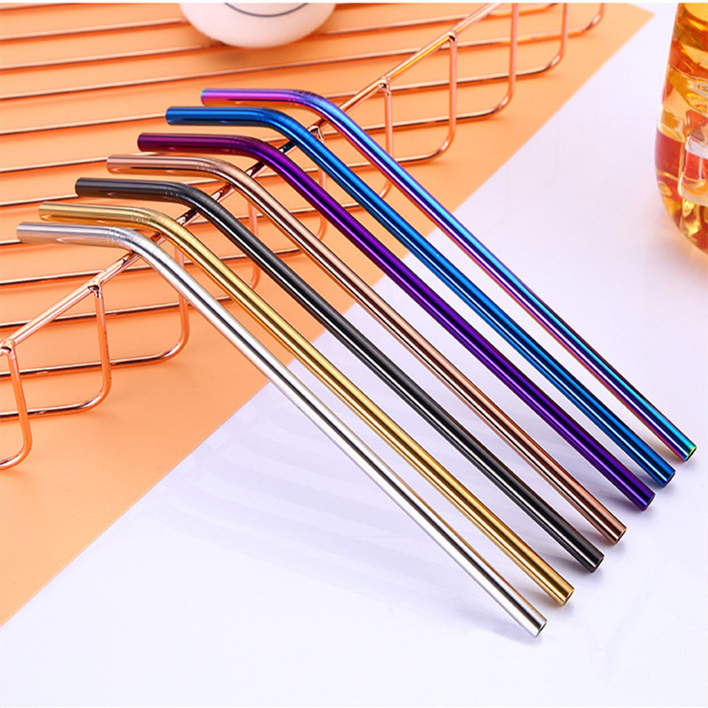 Customized Stainless Steel Colorful Drinking Straws Eco Friendly Straw