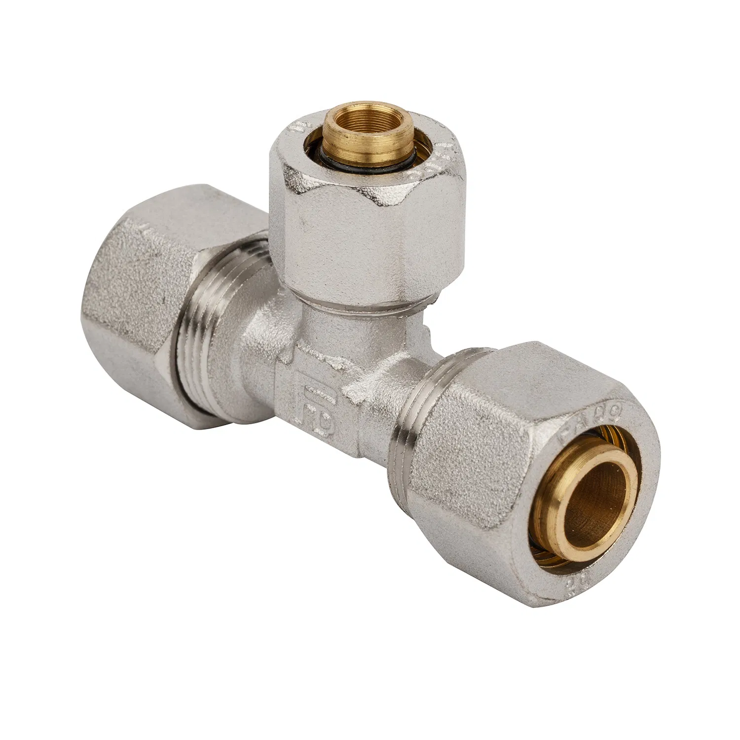 China Manufacturer Unf/ISO/SAE Tee Brass Compression Pipe Fittings