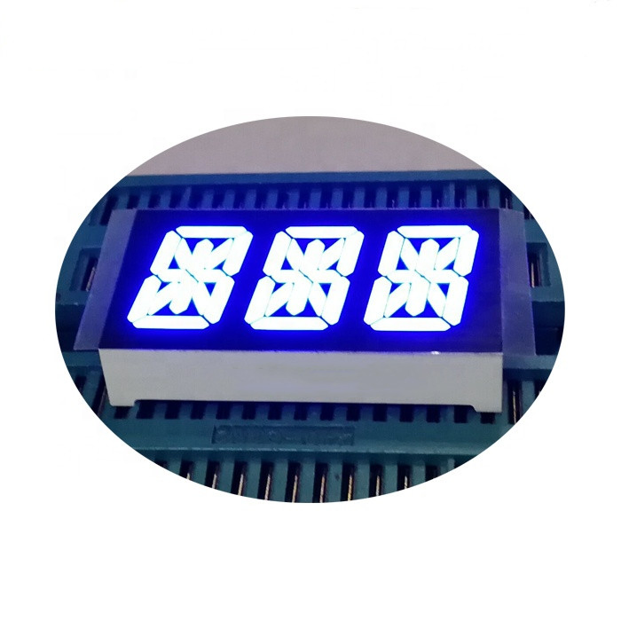 Customized 0.6 Inch 15mm 3 Digit 14 Segment Alpha LED Display
