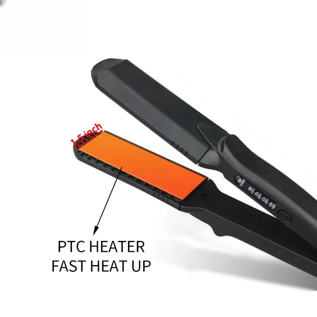 New Adjustable Temperature Quick Heating Ceramic Coating Dual Voltage LCD Display Hair Curler