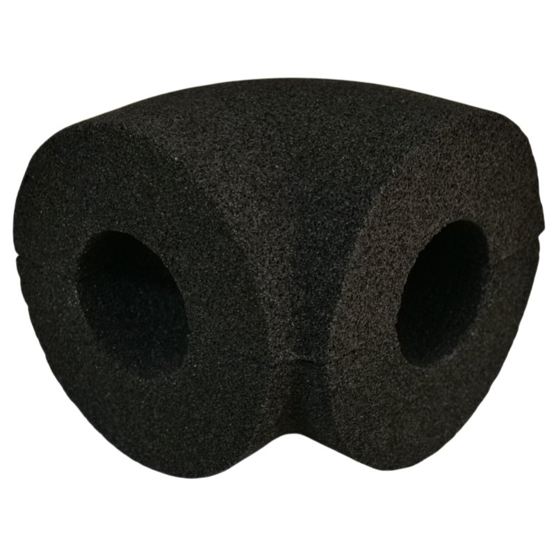 Square Prefabricated Thermal Insulation Elbow Pipe Foam Glass Heat Insulation Material