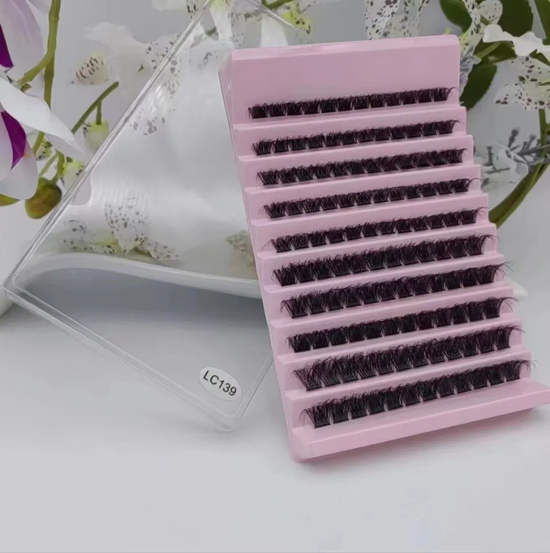 Factory Price Heat Bonded DIY Lashes 10d 20d 30d 40d Premade Fan Eyelash Cluster Lash Self Grafting Promade Volume Fan