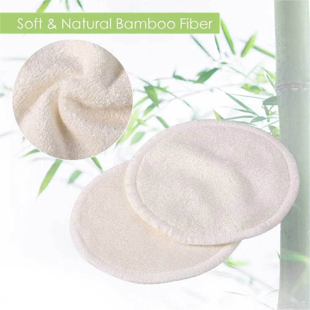Reusable Cleaning Bamboo Fibre Cotton Facial Make up Remover Pads
