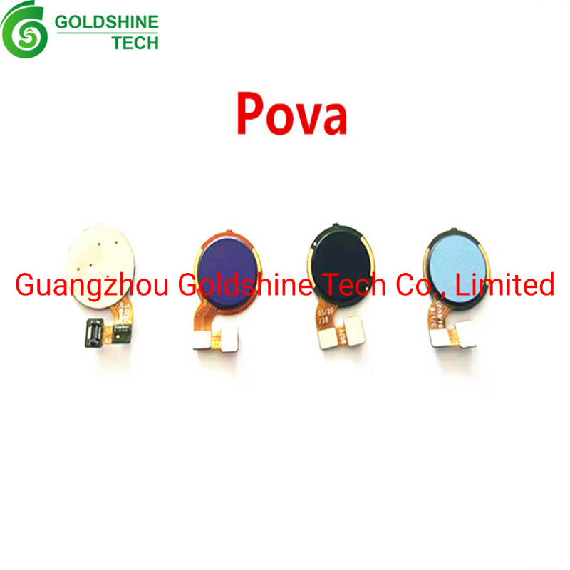 Шлейф кнопки Home с отпечатком для Tecno Pova