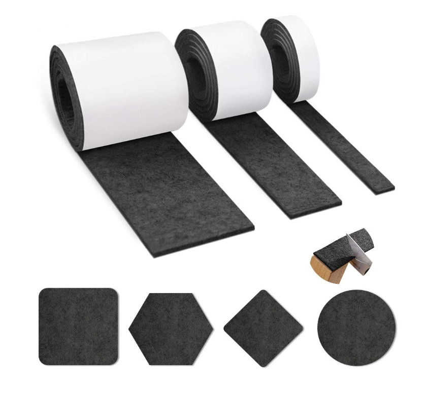 Felt Strips with Adhesive Backing, Felt Tape with Adhesive Backing