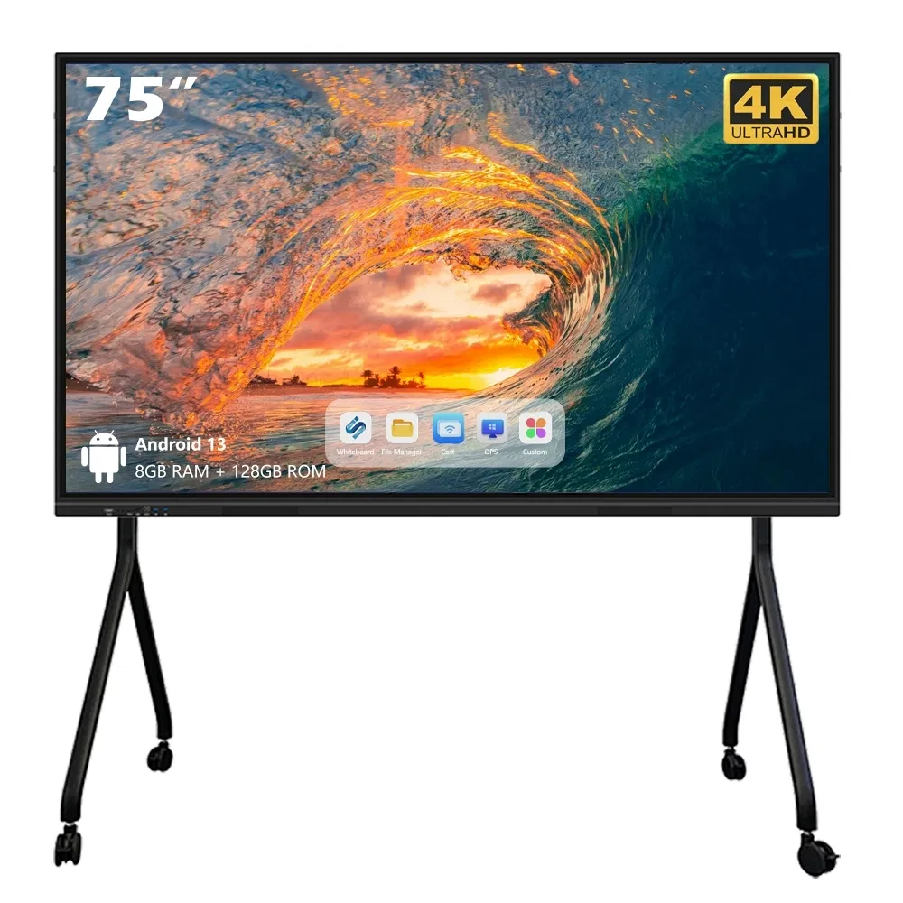 Stable Operation Anti-Fingerprint Herringbone Bracket All-in-One Interactive Whiteboard Smart Board