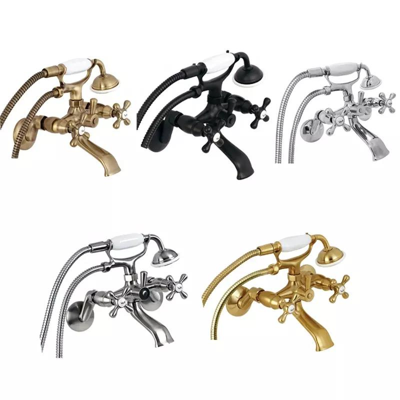 Freestanding Bathtub Shower Faucets Tub Bath Showers Bathroom Water Taps Shower Mixer Tap Bathtub Faucet Set Faucets for Bathtub