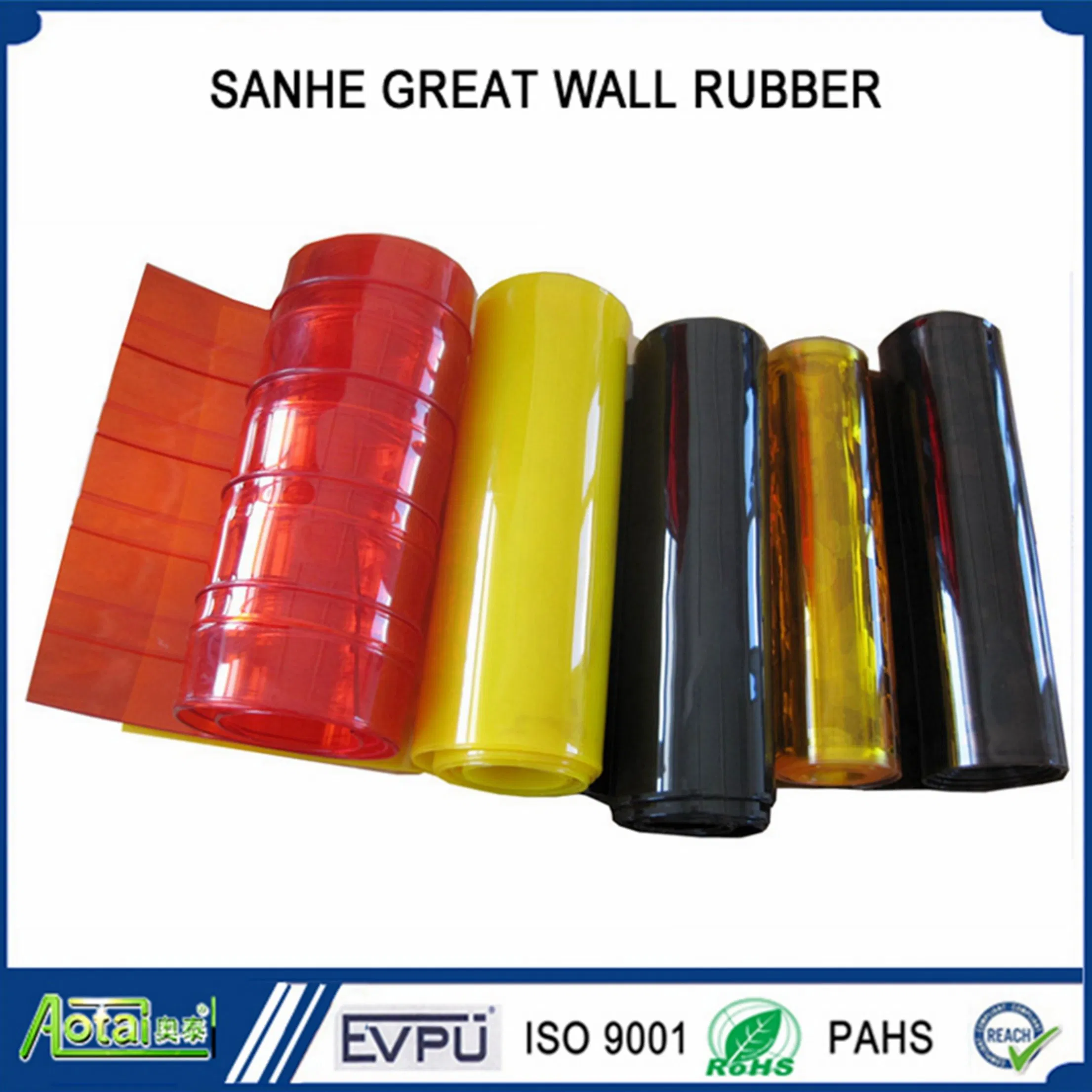 3mm Anti-Insect PVC Transparent Soft Ribbed Curtains Plastic Flexible Door Curtain Strip