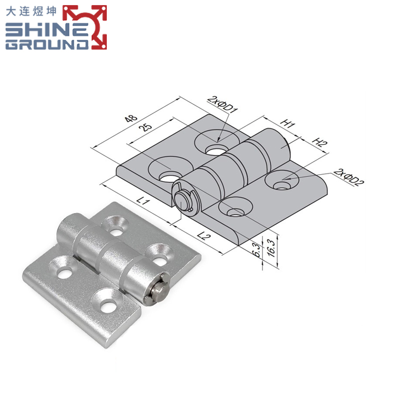Aluminum Profile Corner Bracket Hardware Tools Supplier 360 Degree Rotating Hinge