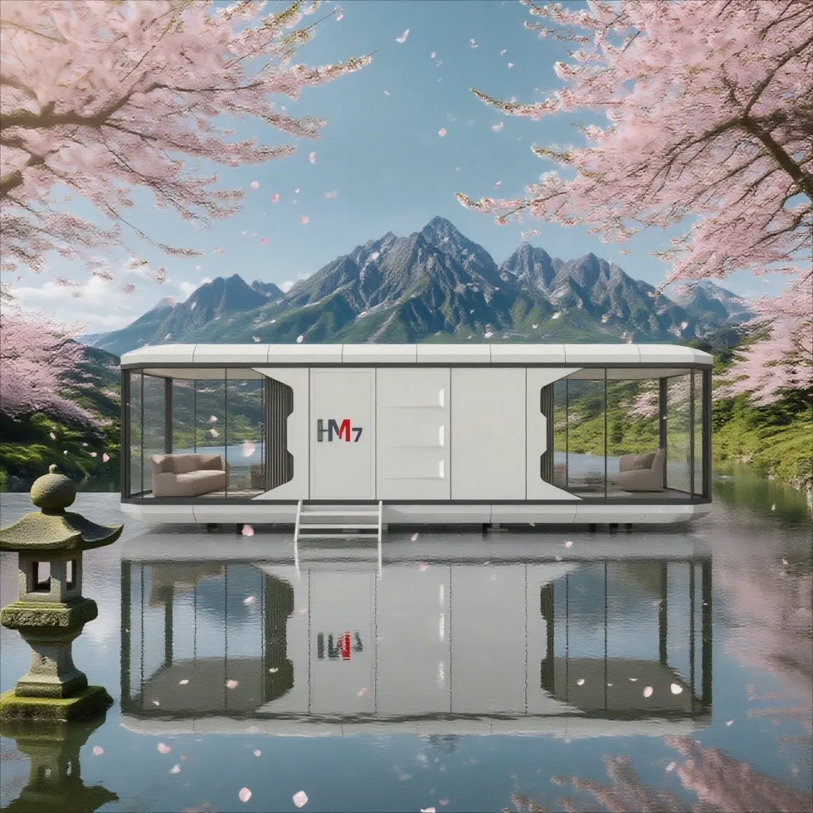Portable Space Capsule Apple Pod – Scenic Outdoor Camping Home and Homestay Capsule House