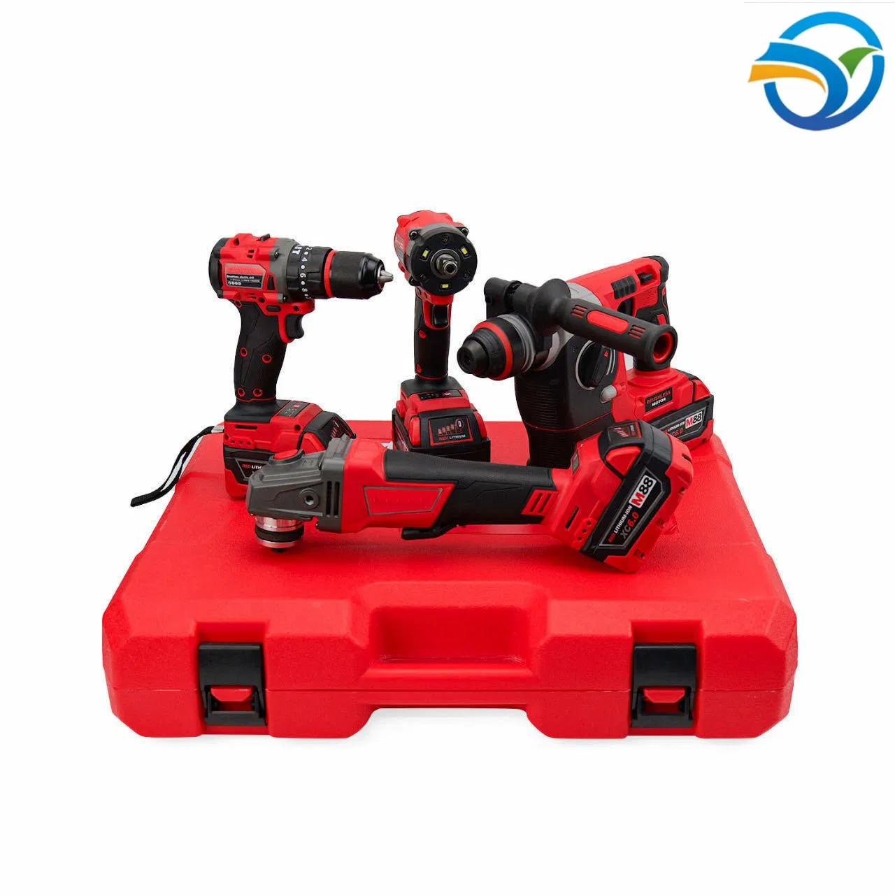 Milwaukeee High-End 20V Brushless Power Tool Set Industrial & DIY Grade Impact Wrench Cordless Motors