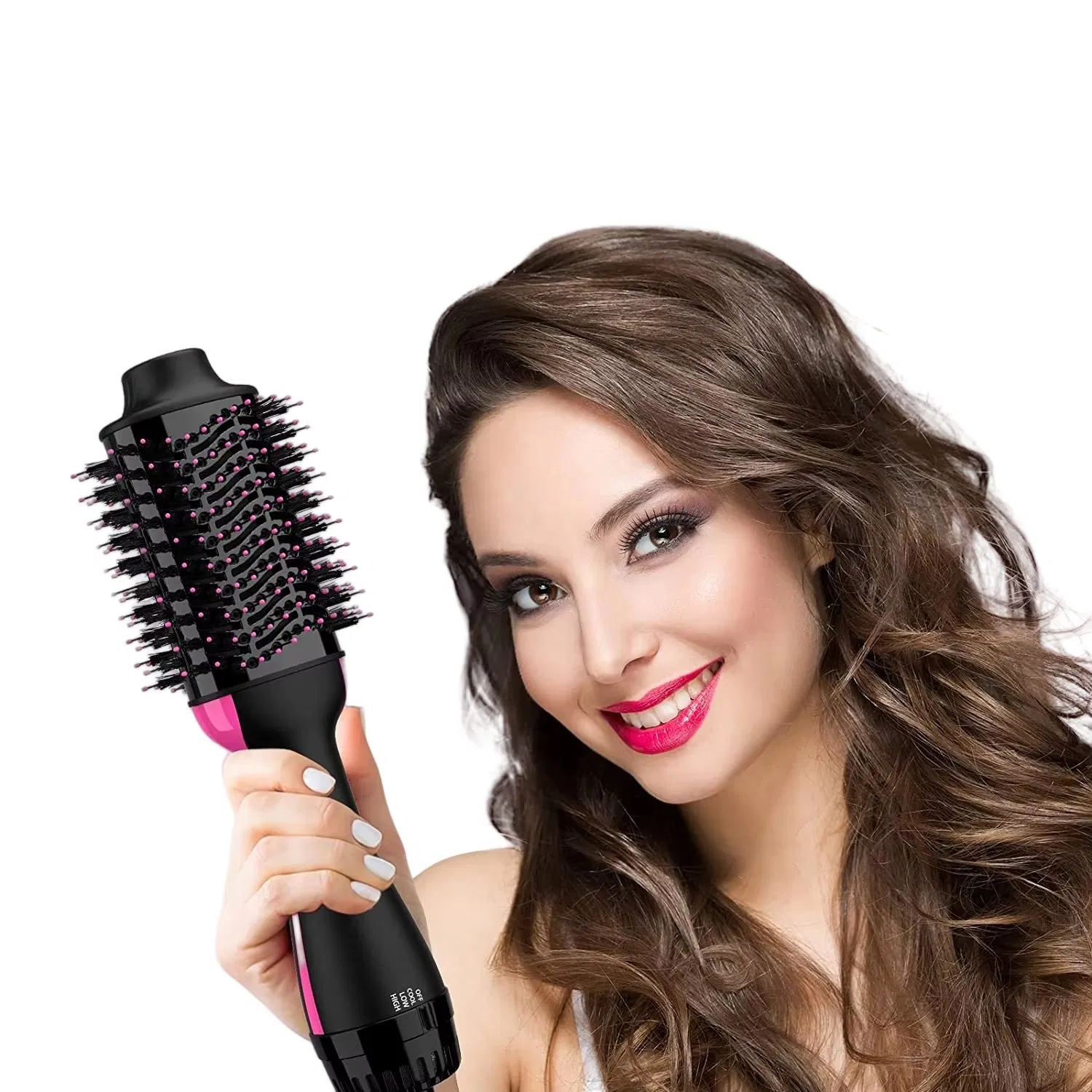 New Arrival Ceramic Plate Hair Styler Electric Dryer Hot Air Brush Straightener