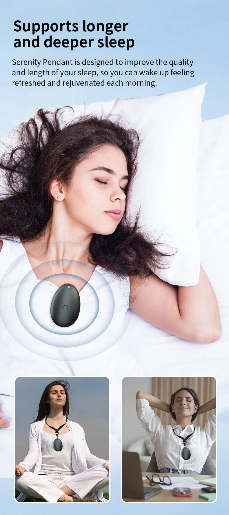 Adjustable Cord Body Massager Meditation Pendant Sleep Comfort