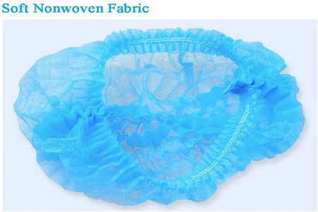 Non-Woven Hair Clip Net Working Nurse Ponytail Mob Cap Disposable Medical Scrub Bouffant Cap with Elastic for Doctor/Surgeon/Nurse/Worker