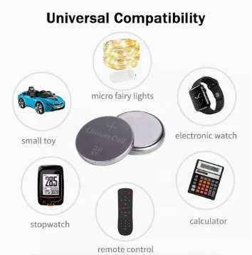 Factory Direct Price Lithium Cr2032 Cr2450 3V Lithium Coin Cell Battery Button Coin Cell Batteries for Toy Earbuds Watch