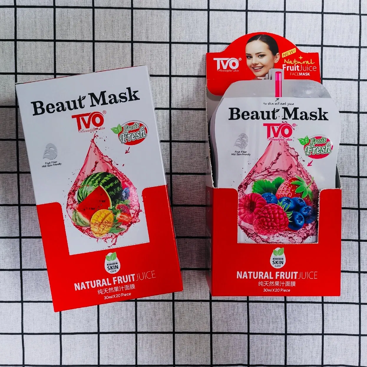 Strawberry Raspberry Hydra Brightening Juice Beauty Facial Mask