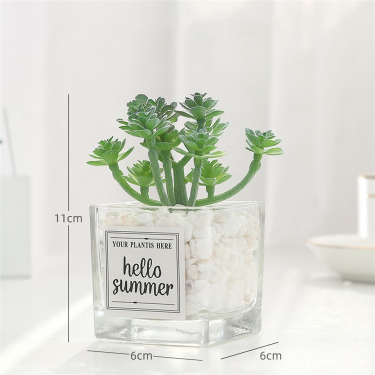 Суккуленты искусственные мини QSLH VF163 в горшке