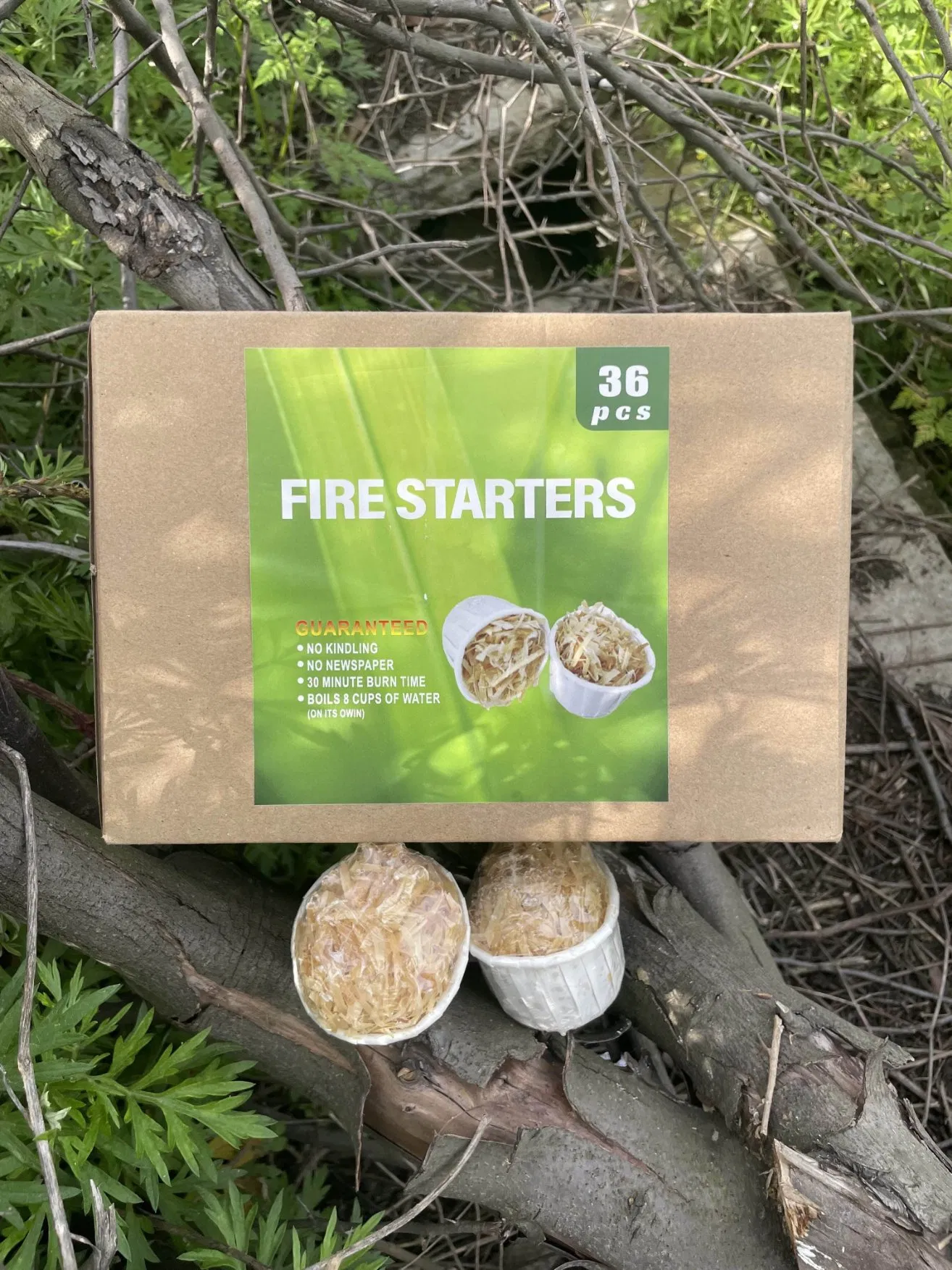 Premium Organic Fire Starters for Camping and Barbecue Use