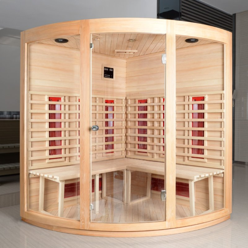 Традиционная сухая сауна с инфракрасным обогревом из дерева