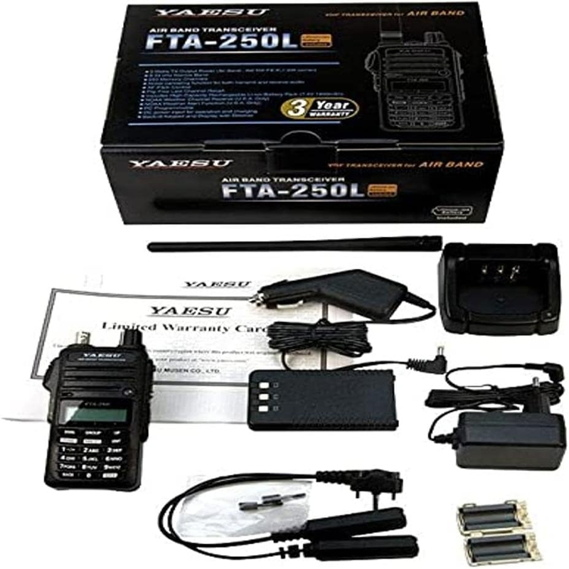 Портативная радиостанция Yaesu FTA-250L (VHF, 118-136 МГц)