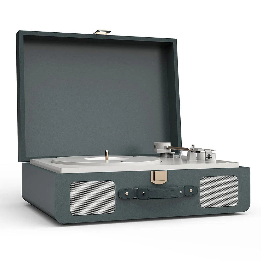 Портативный проигрыватель винила с Bluetooth и колонками