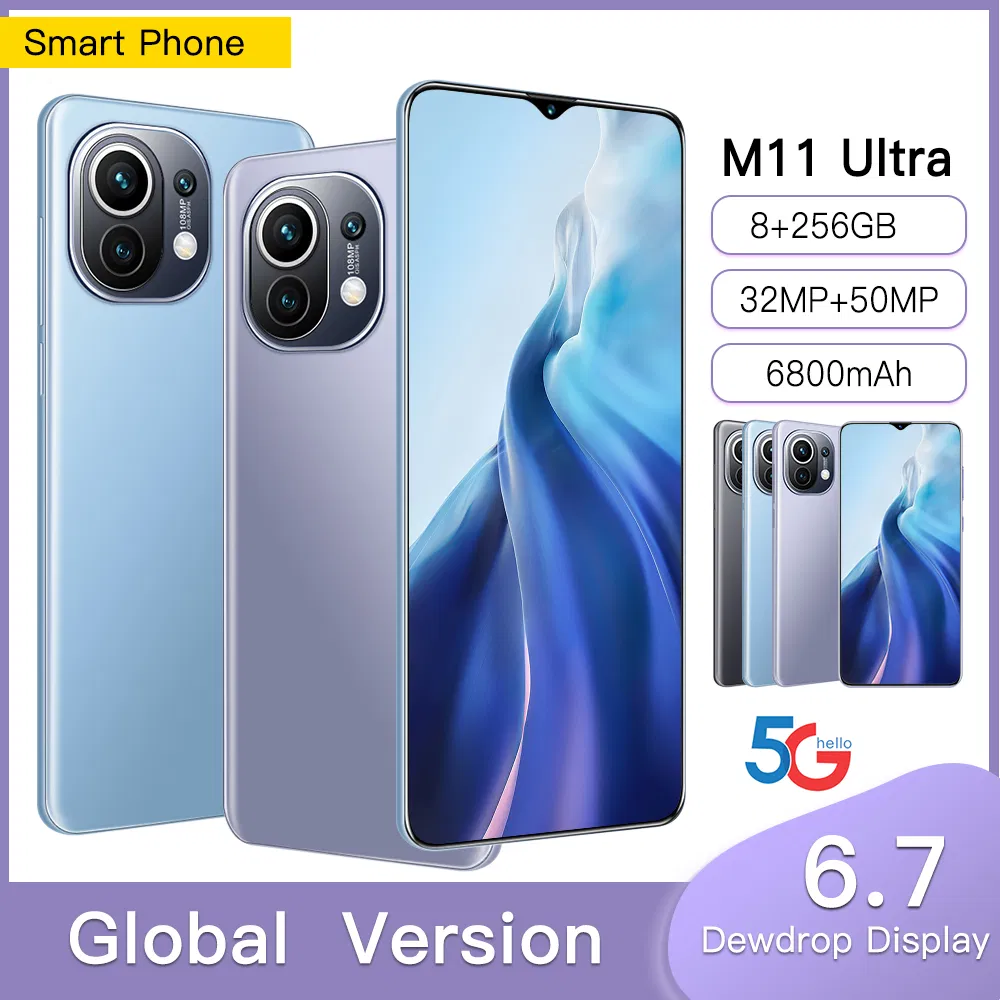 OEM/ODM Factory Global Version Mobile Phone M11 Ultra 8GB/256GB 6.7 Inch Dual SIM Cellphone 4G 5g Smartphone