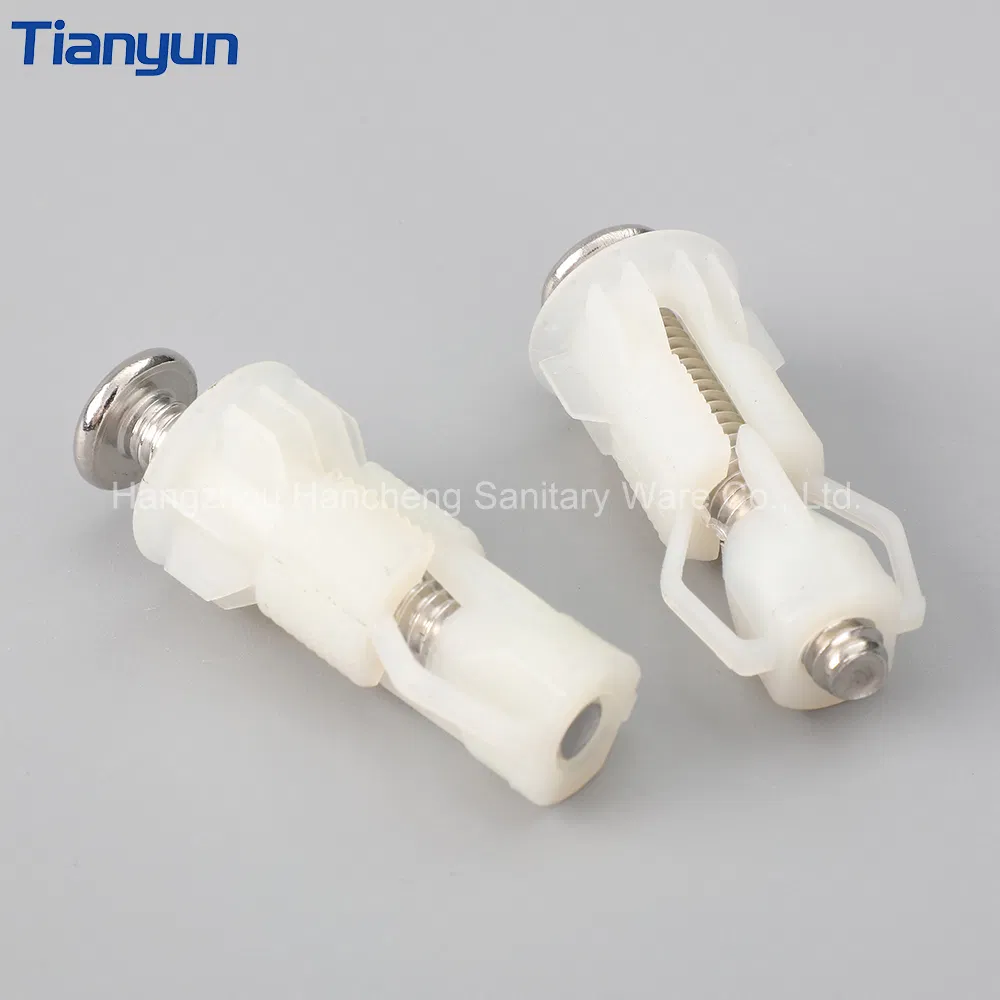 UF/PP/MDF Toilet Cover Installation Accessories Plastic Expansion Screw Toilet Screw