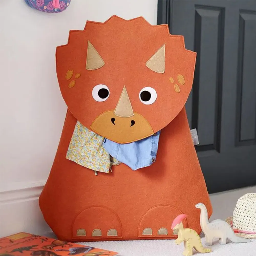 New Felt Laundry Basket for Kids with Foldable Design