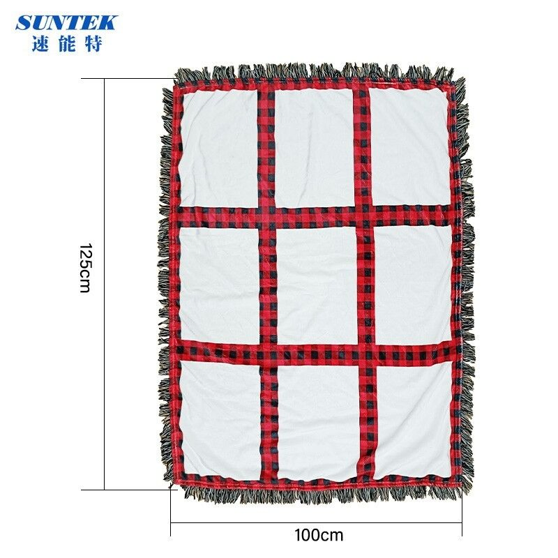 High Quality Sublimation 9 Panel Custom Printing Blanks Blankets