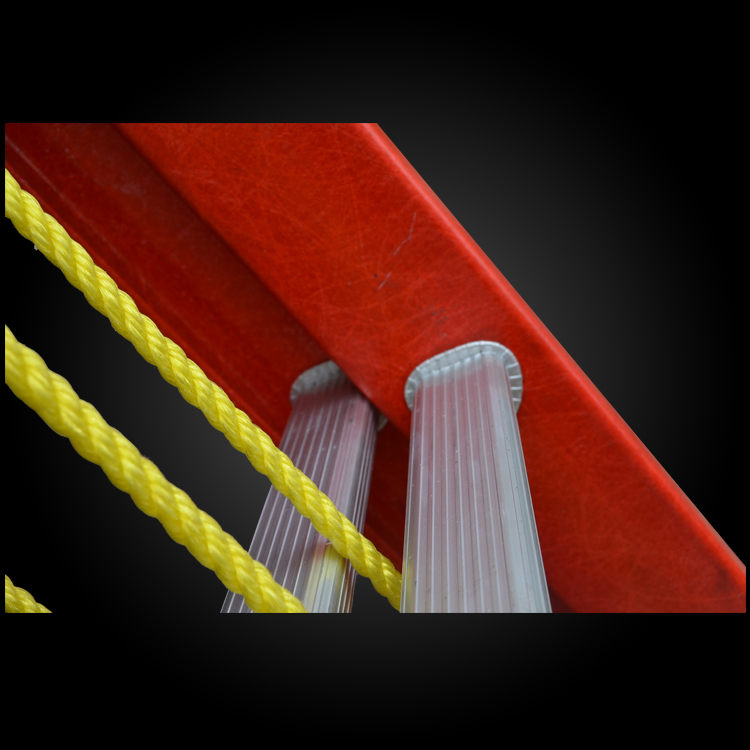 Color Customized Warehouse 5m Telescopic Fiberglass Extension Ladder