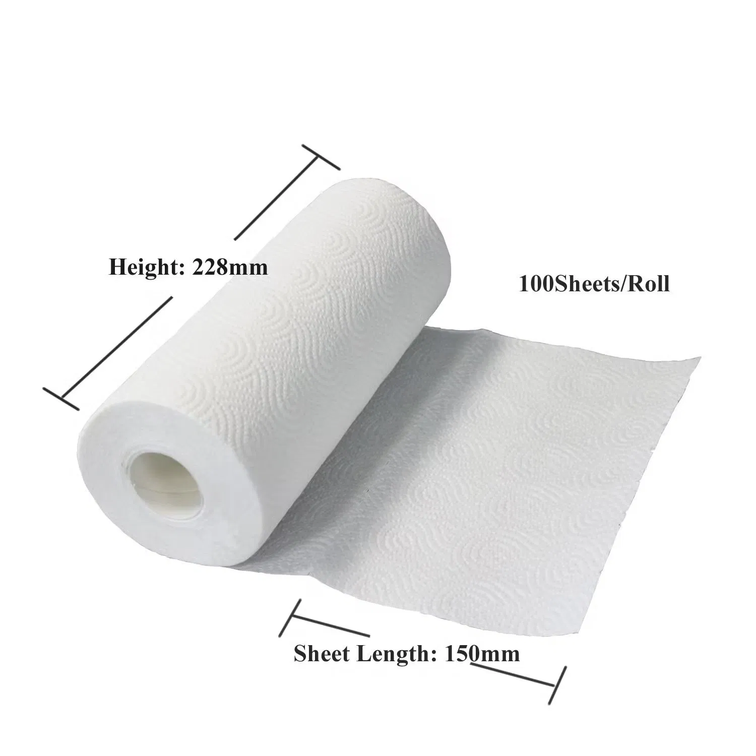 Hot Sale Paper Towel Strong Clean Kitchen Towel Embossed Kitchen Roll Tissues