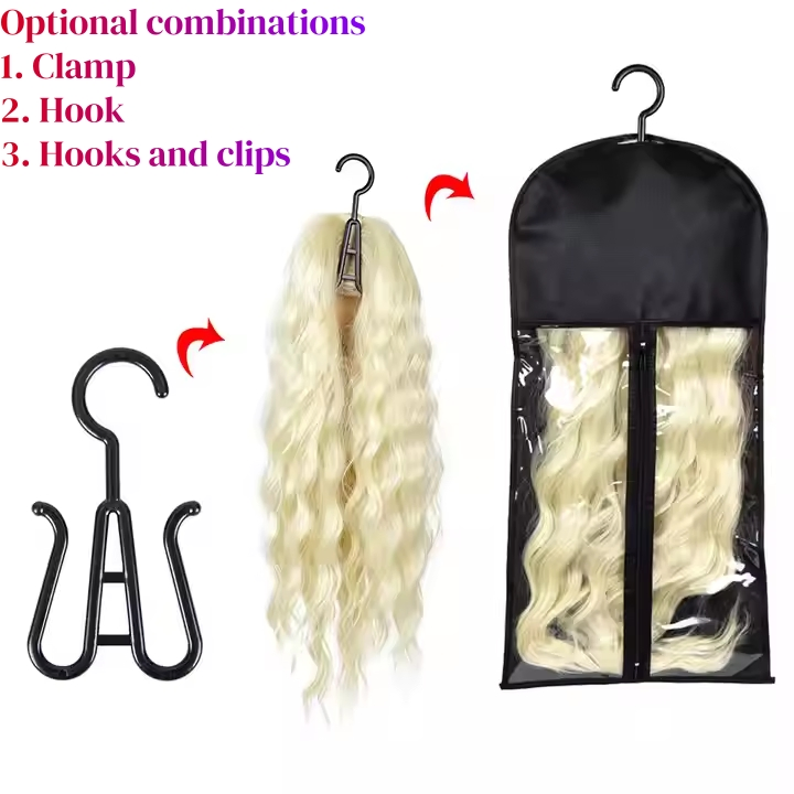 Чехол для париков на вешалке, пылезащитный