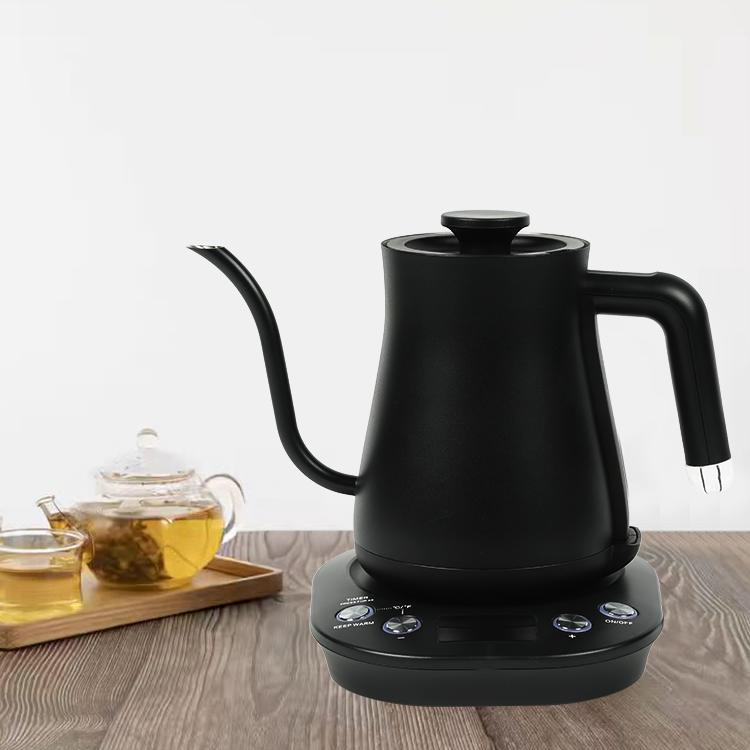 New Mini Electric Gooseneck Coffee Kettle Fast Boil Water Temperature Control Stainless Steel Digital Water Kettle Electric Coffee Pots