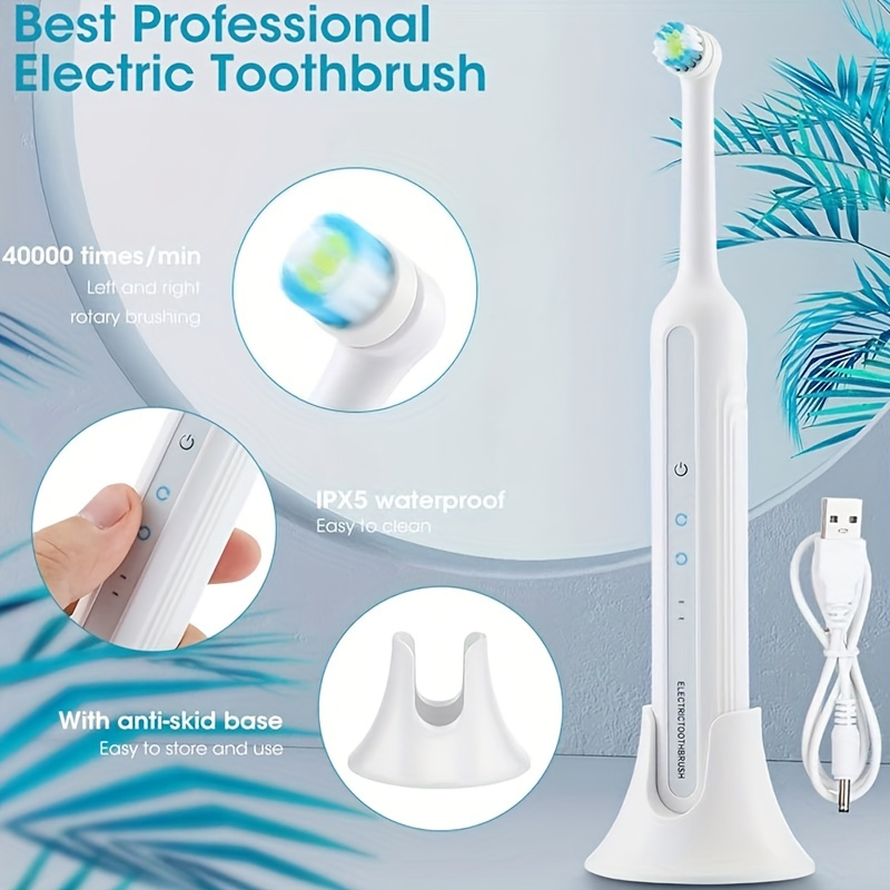 6 Level Sonic Electric Ultrasonic Automatic USB Rechargeable Tooth Brush