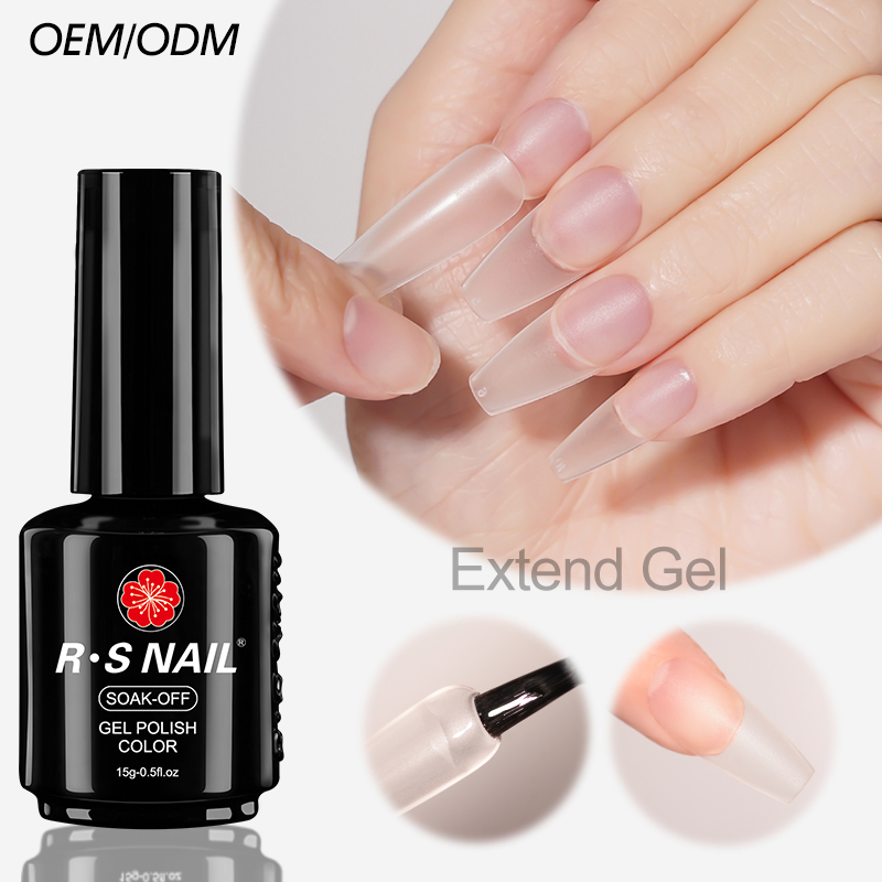 R S Nail Free Sample 15ml Extend Gel Polish Bottle Professional Nail Gel Supplier