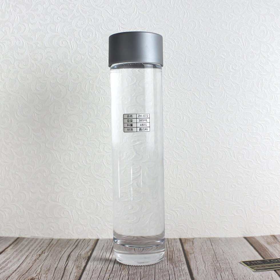 Стеклянная бутылка для напитков Voss 800мл с печатью