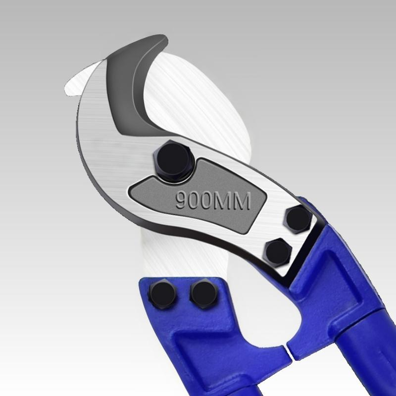 Cable Cutter - Industrial Bolt Cropper with Crescent Blades for Copper/Aluminum Cables