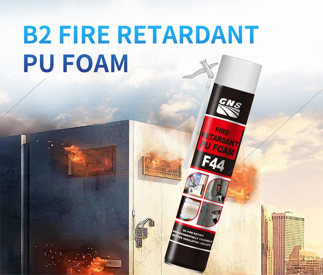 Cheap Price B2 Fire Retardant Self-Extinguishing PU Foam for Fireproof Door and Window