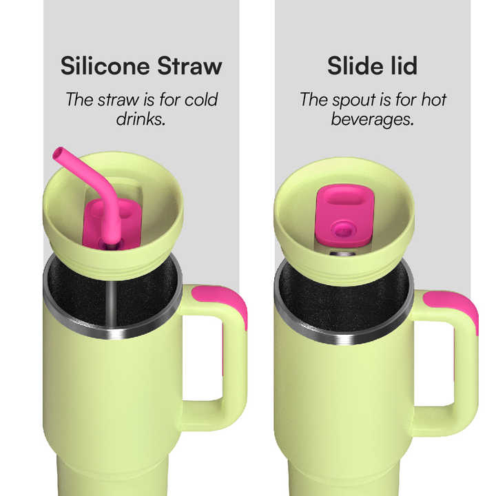 Custom Coffee Mugs 40 Oz Insulated Stainless Steel Tumbler Cup Logo Outdoor Mug 40oz Tumbler with Handle