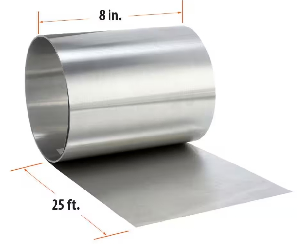 10 in. X 10 FT. Mill Galvanized Roll Valley Flashing