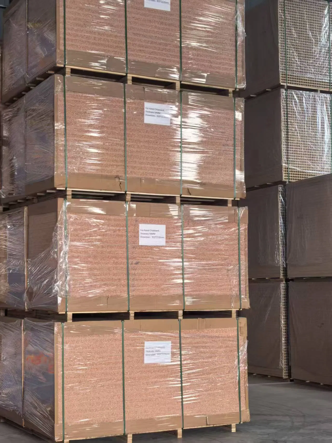 Fire Retardant Chipboard 915X2135mm Fr Particle Board Solid Door Use