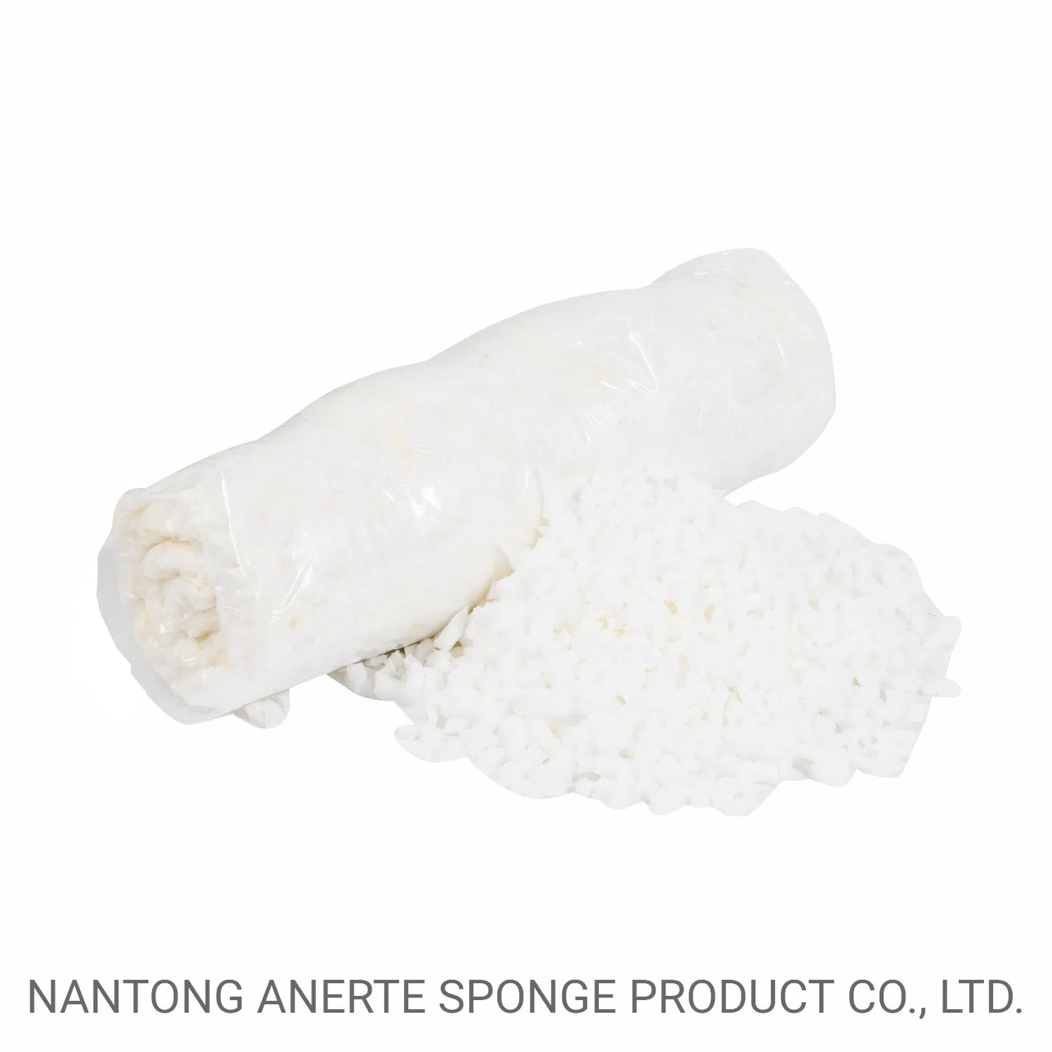 Shredded Foam Pillow with Washable Bamboo Cover Hidden Zipper