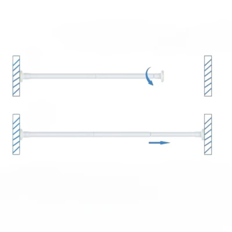 Promotional High Quality Waterproof Non-Slip Adjustable Shower Curtain Poles