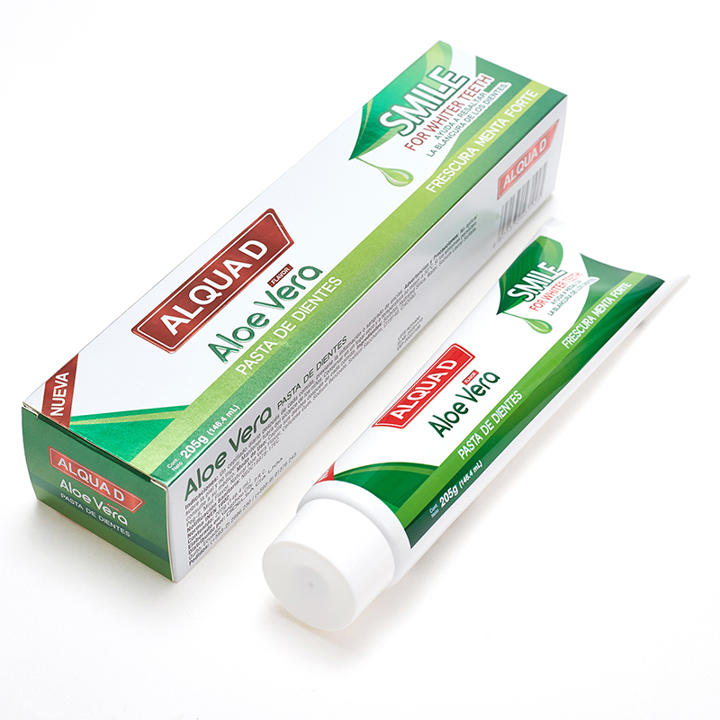 Free Sample Custom Logo Adult Fluoride Free Natural Organic Aloe Vera Herbal Teeth Whitening Toothpaste