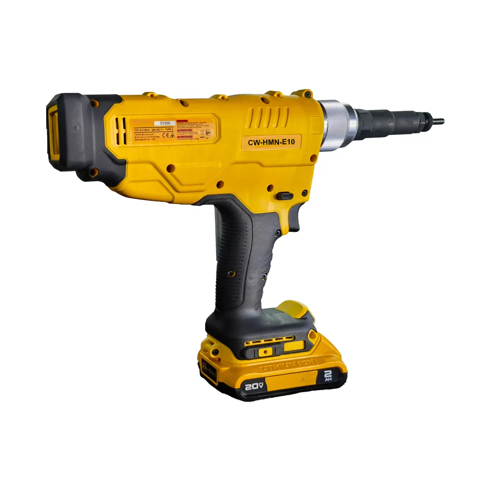 Cordless Electric Rivet Gun with Rechargeable Battery Pack
