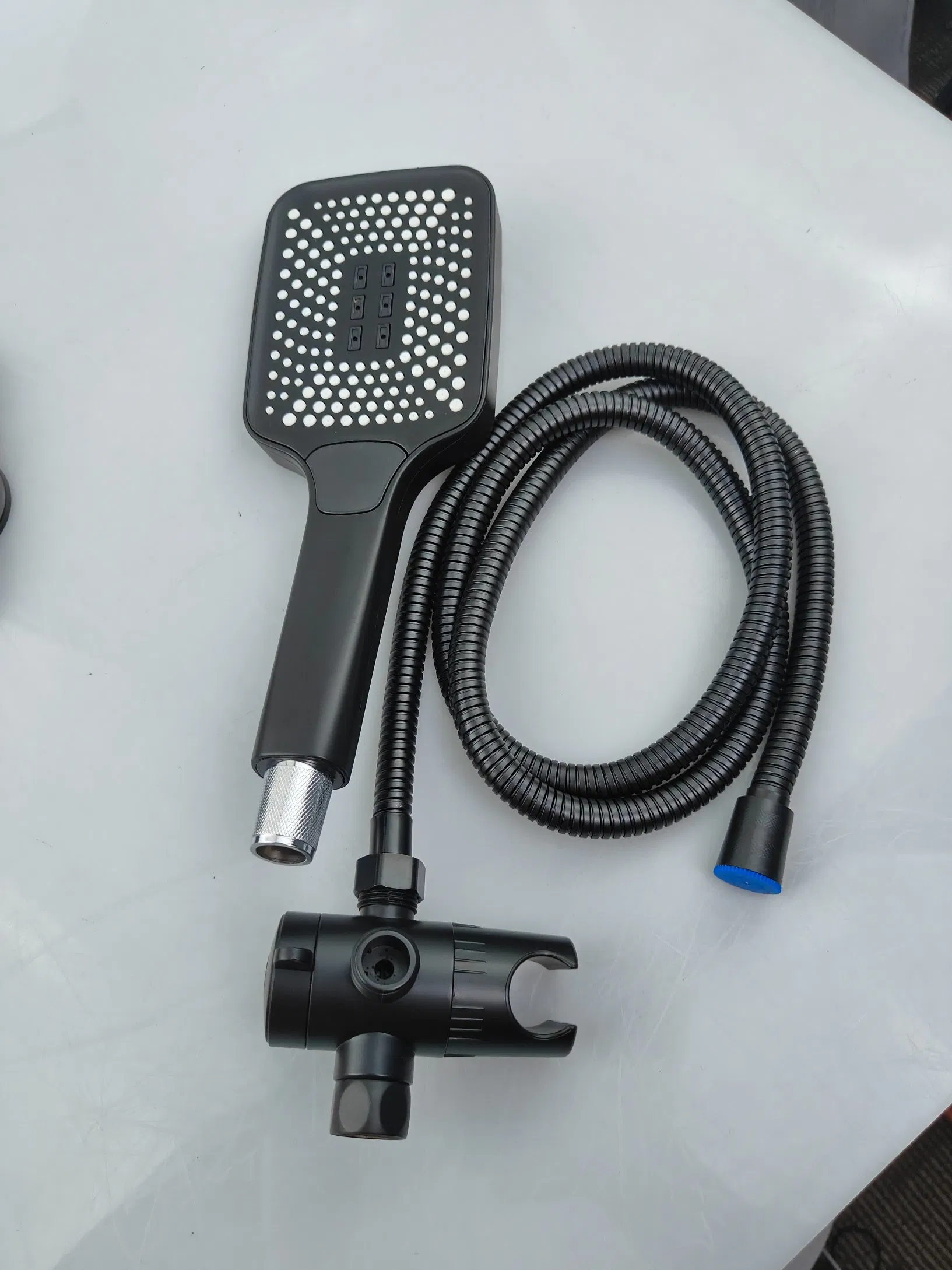 Sanitary Wares Black ABS Shower Head and Handle Shower Set