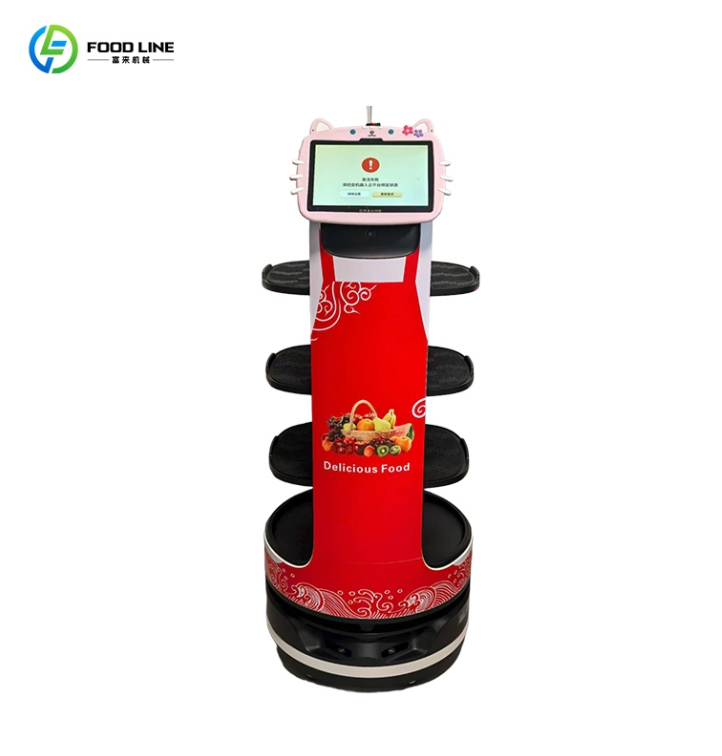 UV Disinfection Function Contactless Restaurant Food Service Robot