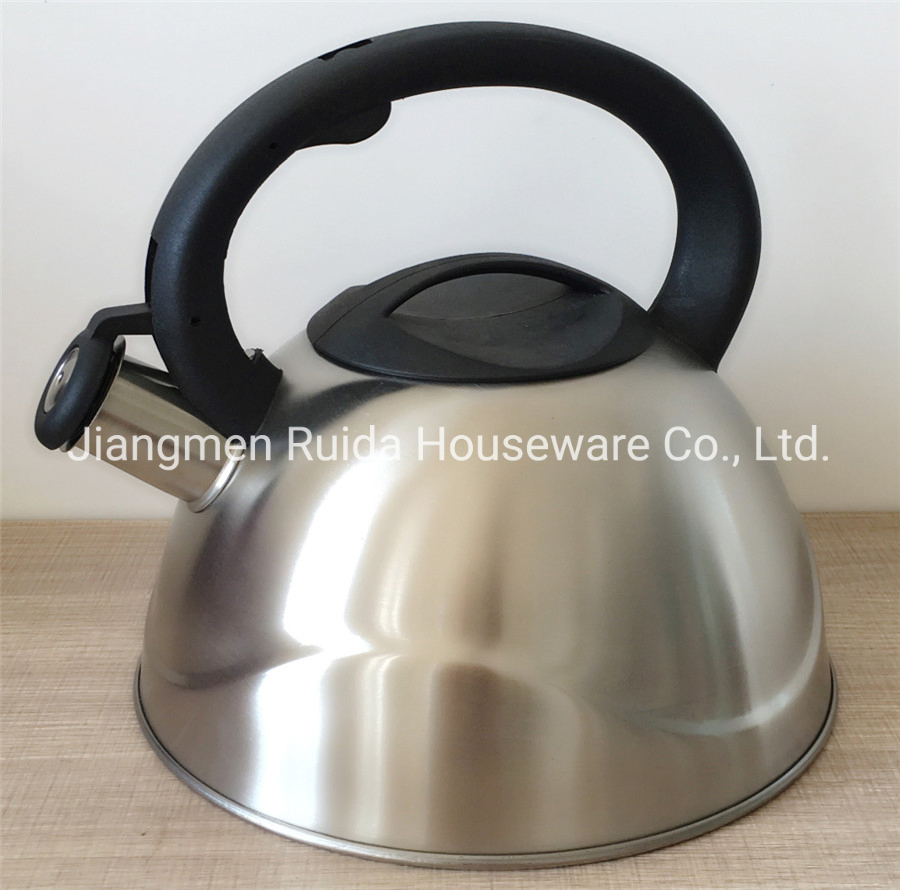 3.0 Liter Stainless Steel Kitchenware Set Teapot with Fixable Handles in Black Color and High Polishing of Body