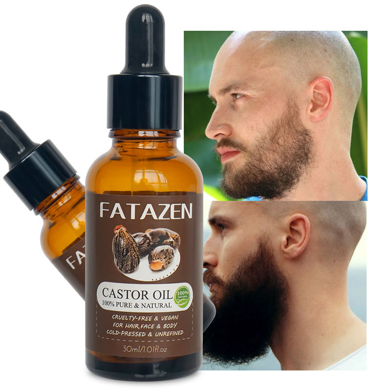 Private Label Natural Organic All Purpose Multifunction Massage Oil Hair Beard Skin Care Strengthen Product Repair Castor Oil